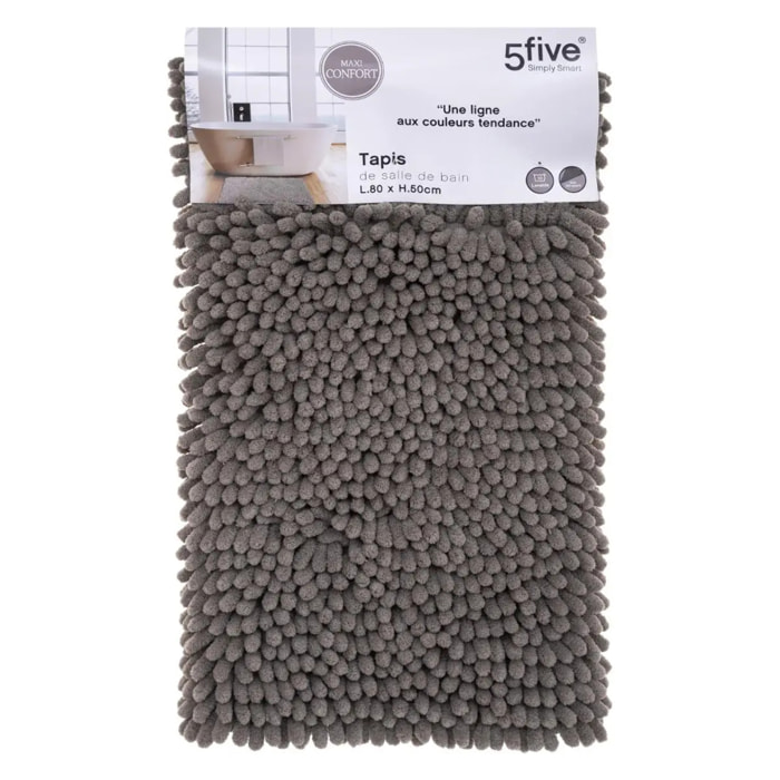 Tapis de bain 50x80 cm Taupe Colorama