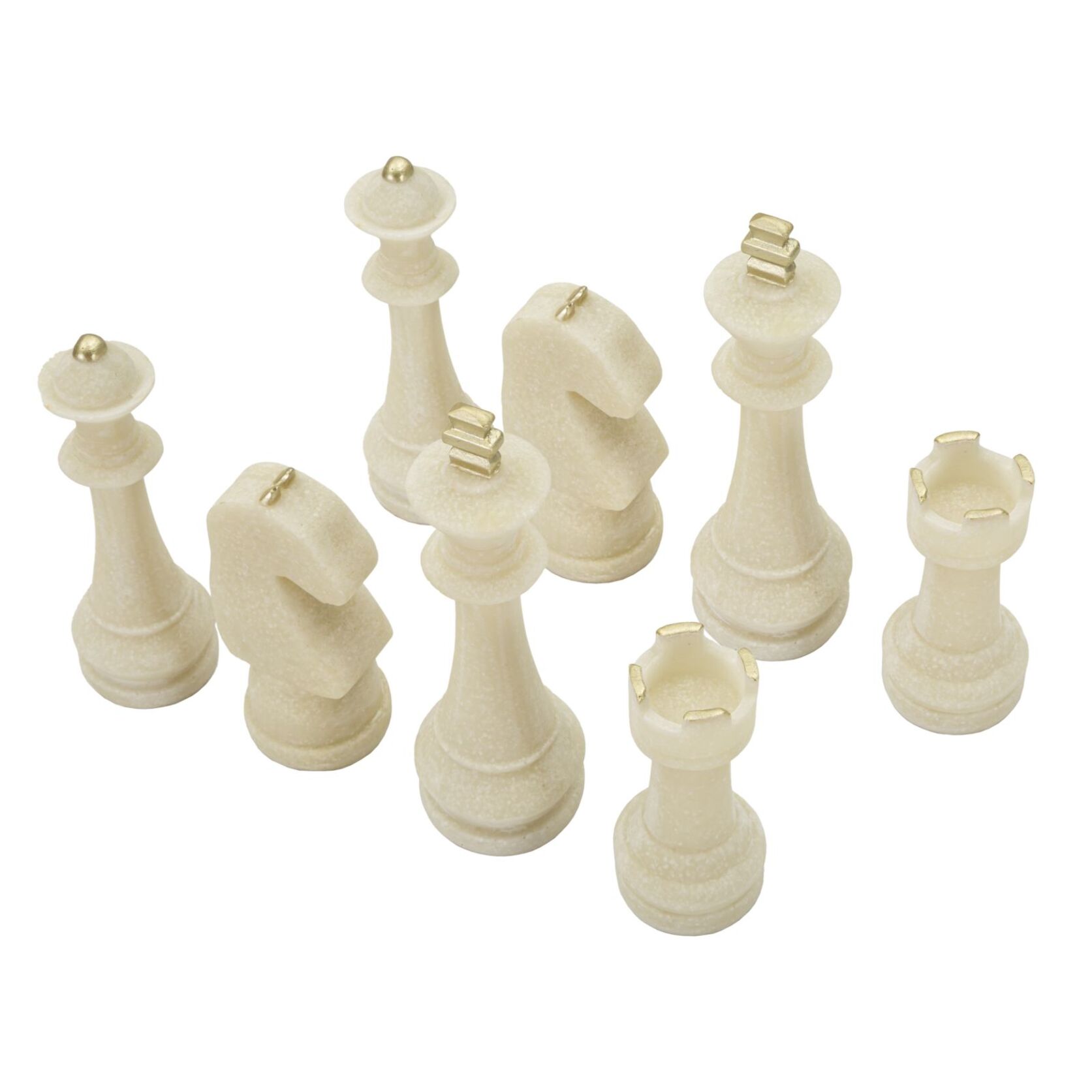 SCACCHI QUARZY SET 8 PZ ASSORTITI CM Ø 4,4X9,2-4,3X13,3-5X16-X4,5X10,3