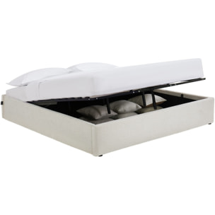 Lit coffre en tissu bouclé - HANDY