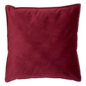 Coussin Lilou rouge grenat 55x55cm