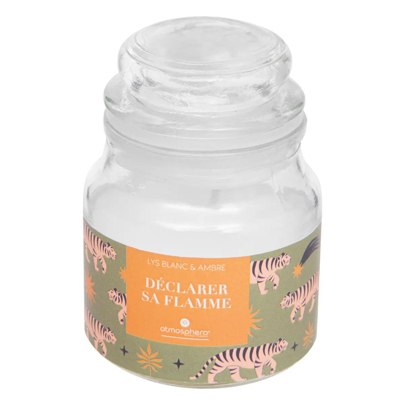 Bougie parfumée "Jomy" - lys blanc et ambre - 70g