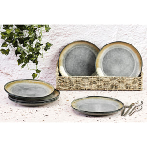 Assiette GENESIS Ø27cm - 6 pièces - Terre