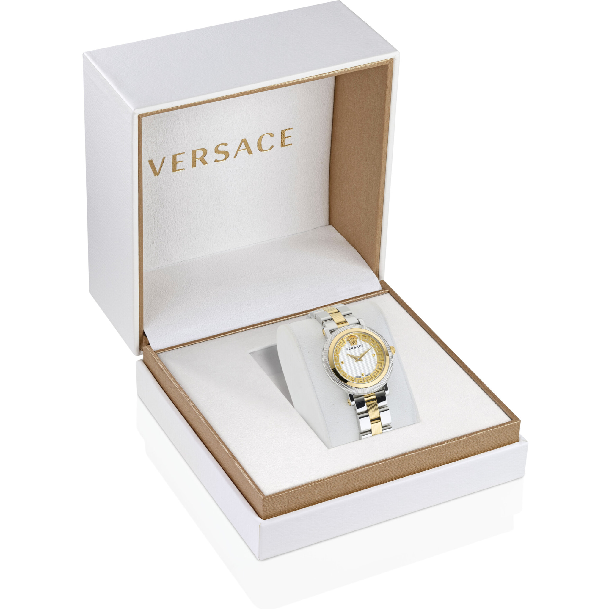 Versace Reloj Analógico De Cuarzo Greca Flourish (Wc-7F)