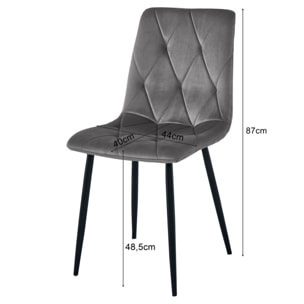 Sedia Libra in tessuto grigio chiaro con gambe effetto legno