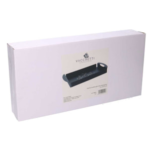 Vassoio in metallo gatti nero rettangolare cm41x20h5