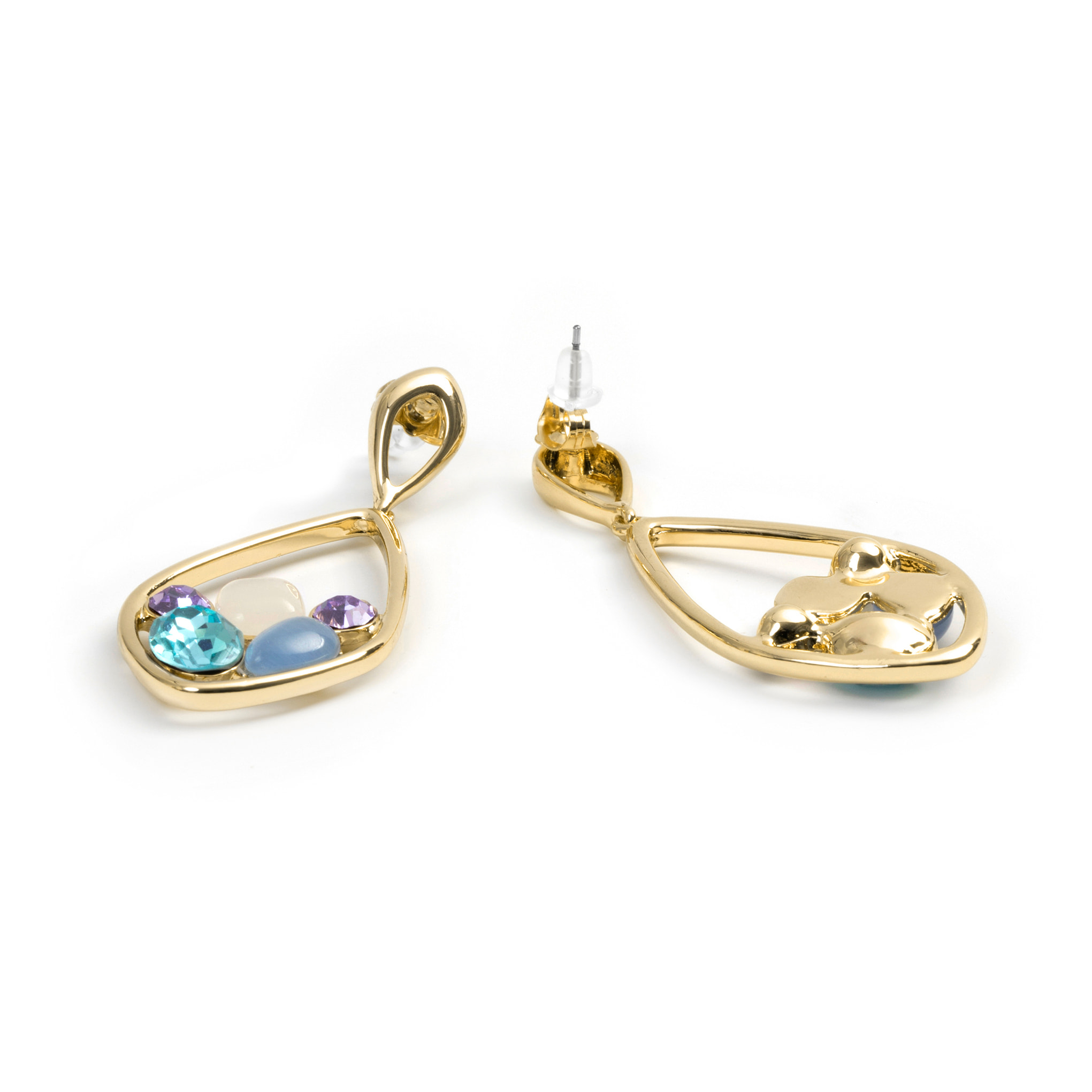 Pendientes Reiok acabado oro amarillo 18k