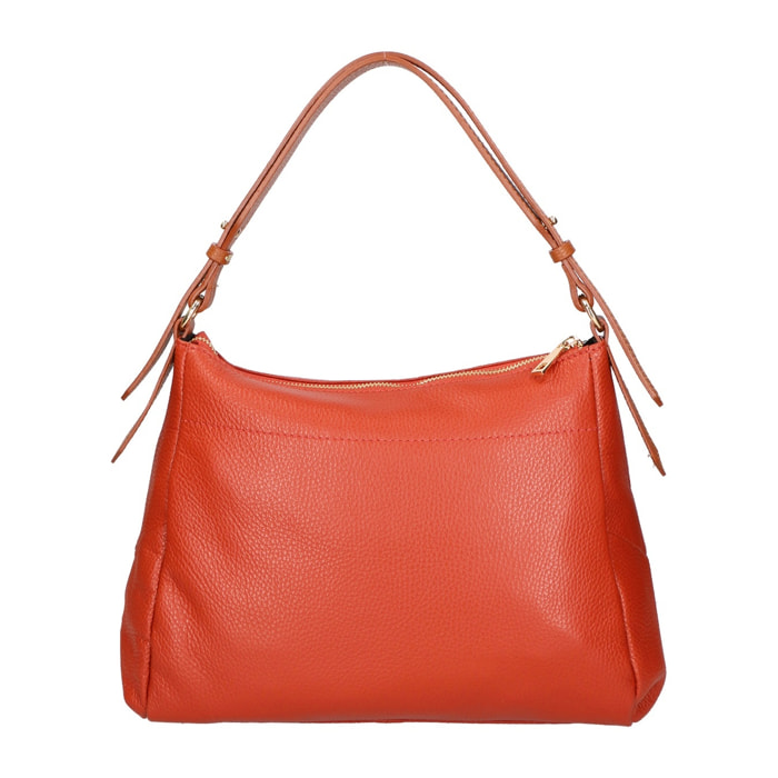 Borsa a spalla da donna - Modello Vladimira - Vera pelle - 33.0 x 26.0 x 9.0 cm