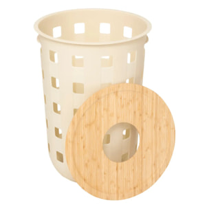 Corbeille à linge 60L Harmony argile