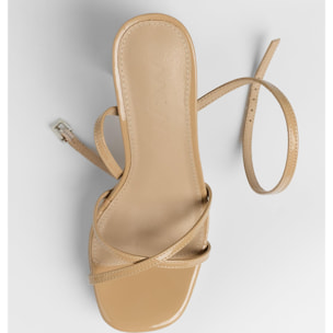 Sandalias de tacón - Greta Nude - 11 cm