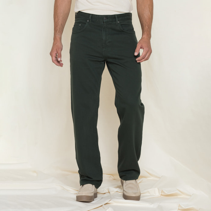 PANTALONI STRAIGHT FIT IN BULL DENIM OLD STYLE