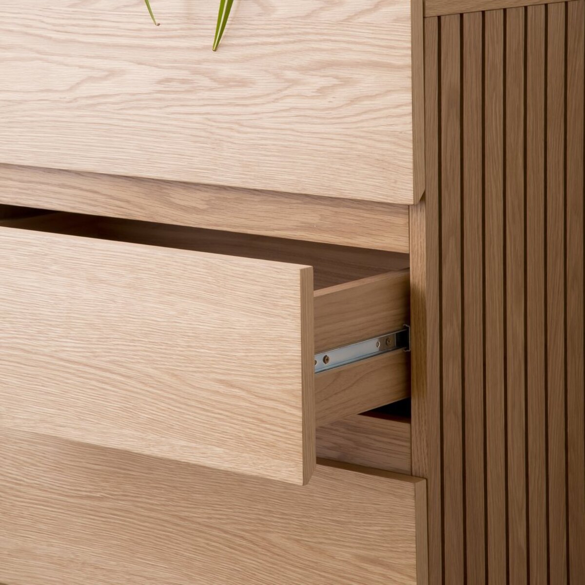 Commode Haiku -tableau en tôle naturelle-couleur chêne naturel 120 x 85 x 40 cm