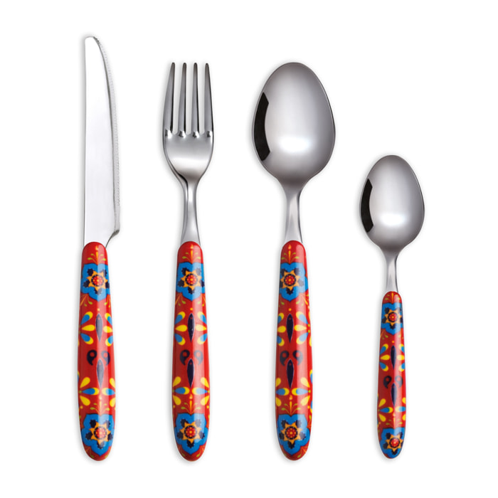 Servizio 24 posate Excelsa – Tex Mex, Acciaio Multicolore