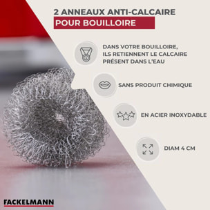 Anneaux anti-calcaire pour bouilloire Fackelmann