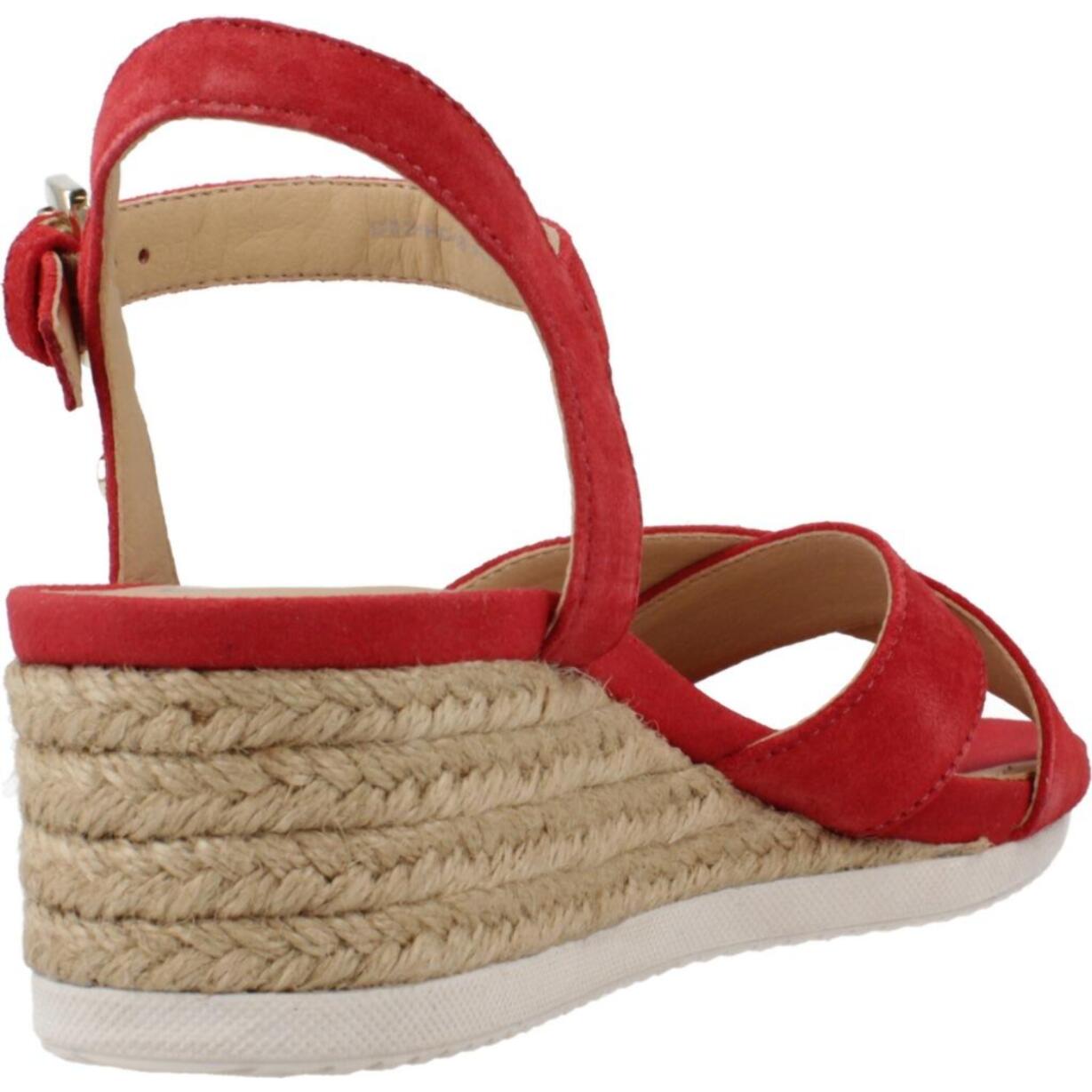 Sandalias Mujer de la marca GEOX  modelo D ISCHIA CORDA ROJO
