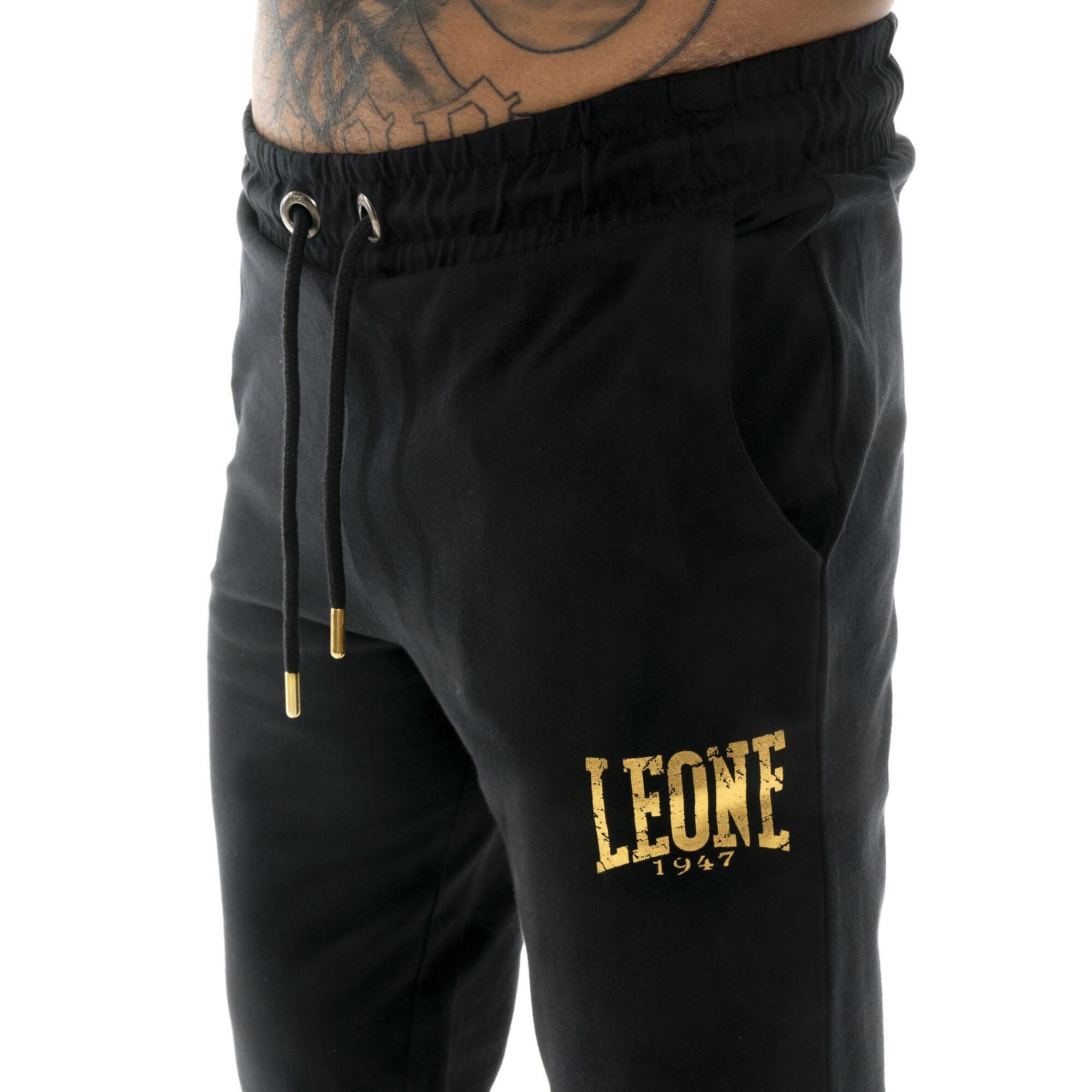 Tuta da uomo in cotone non garzato con cappuccio Leone Boxing legend