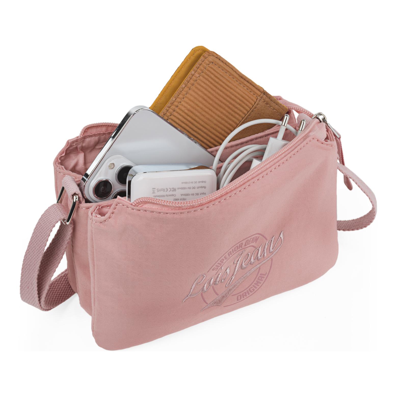 Bolso Bandolera Mujer Sint/Pu Lois Pyramid Rosa