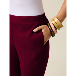 Oltre - Pantalones pitillo - Burgundy