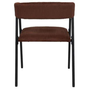 Fauteuil Design Cotele Scott Terracotta - Lot De 2