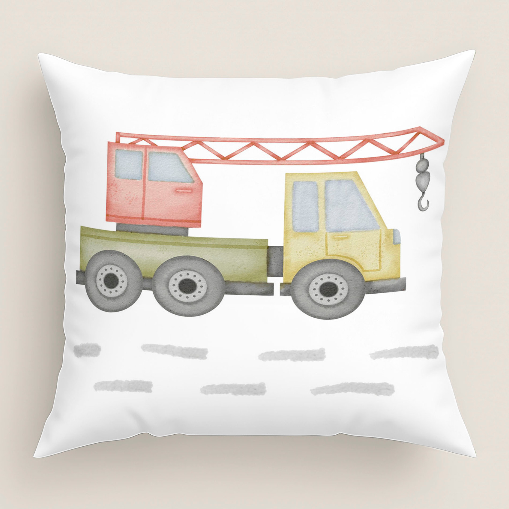 Cool Kids - Funda de Cojín Estampado - Con Cremallera - Sin relleno - 100% Algodón - Road