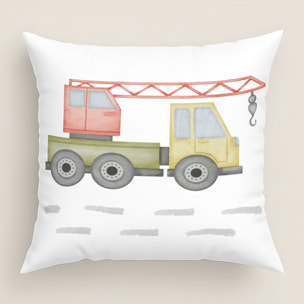 Cool Kids - Funda de Cojín Estampado - Con Cremallera - Sin relleno - 100% Algodón - Road