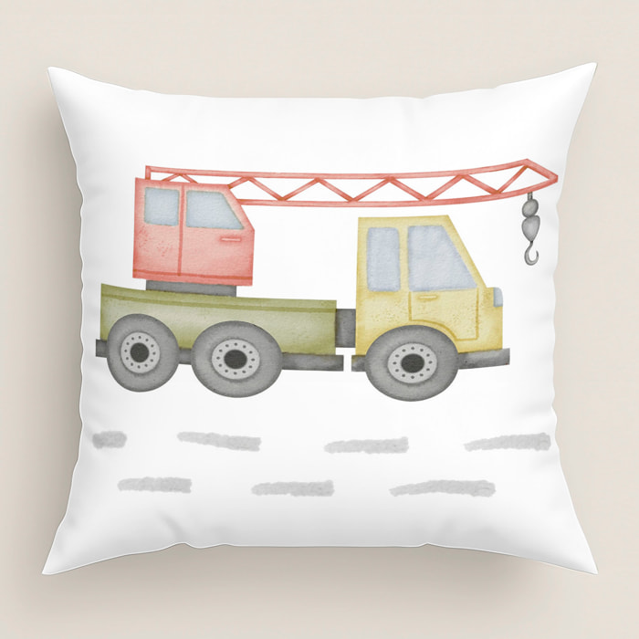 Cool Kids - Funda de Cojín Estampado - Con Cremallera - Sin relleno - 100% Algodón - Road