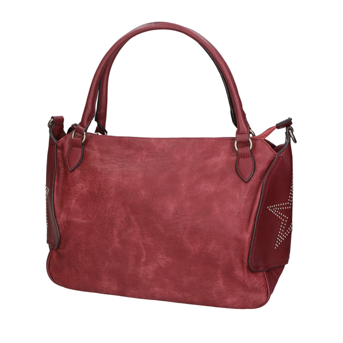 Borsa a mano da Donna Rosa in Ecopelle Prodotto Vegano 36x24x15 cm