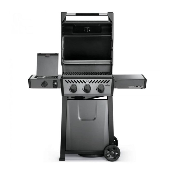 Barbecue gaz NAPOLEON Freestyle 3 bruleurs + 1 rechaud plat sur chariot, 51x45 cm
