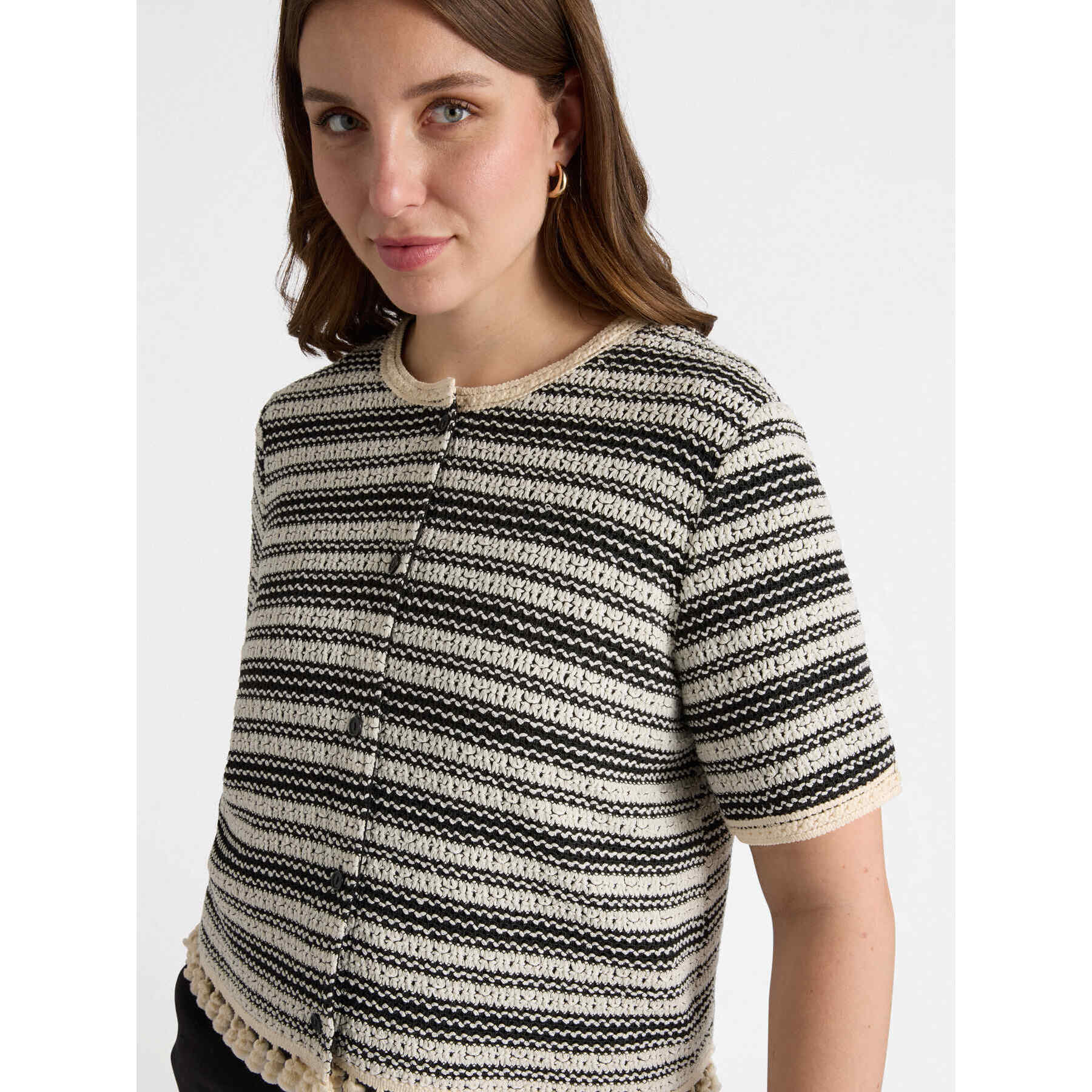 Fiorella Rubino - Camicia in stile etnico - Nero