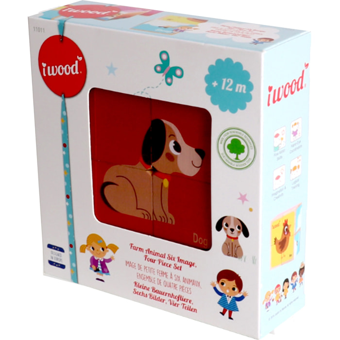 PUZLE 4 CUBOS: GRANJA