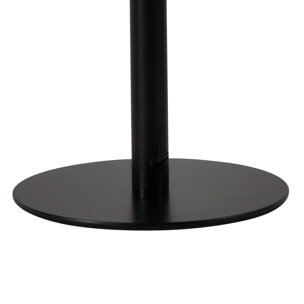 Lampadaire LED Tomasucci SCRATCH, métal noir mat et acrylique blanc, 150 cm, 30W, lumière blanc chaud