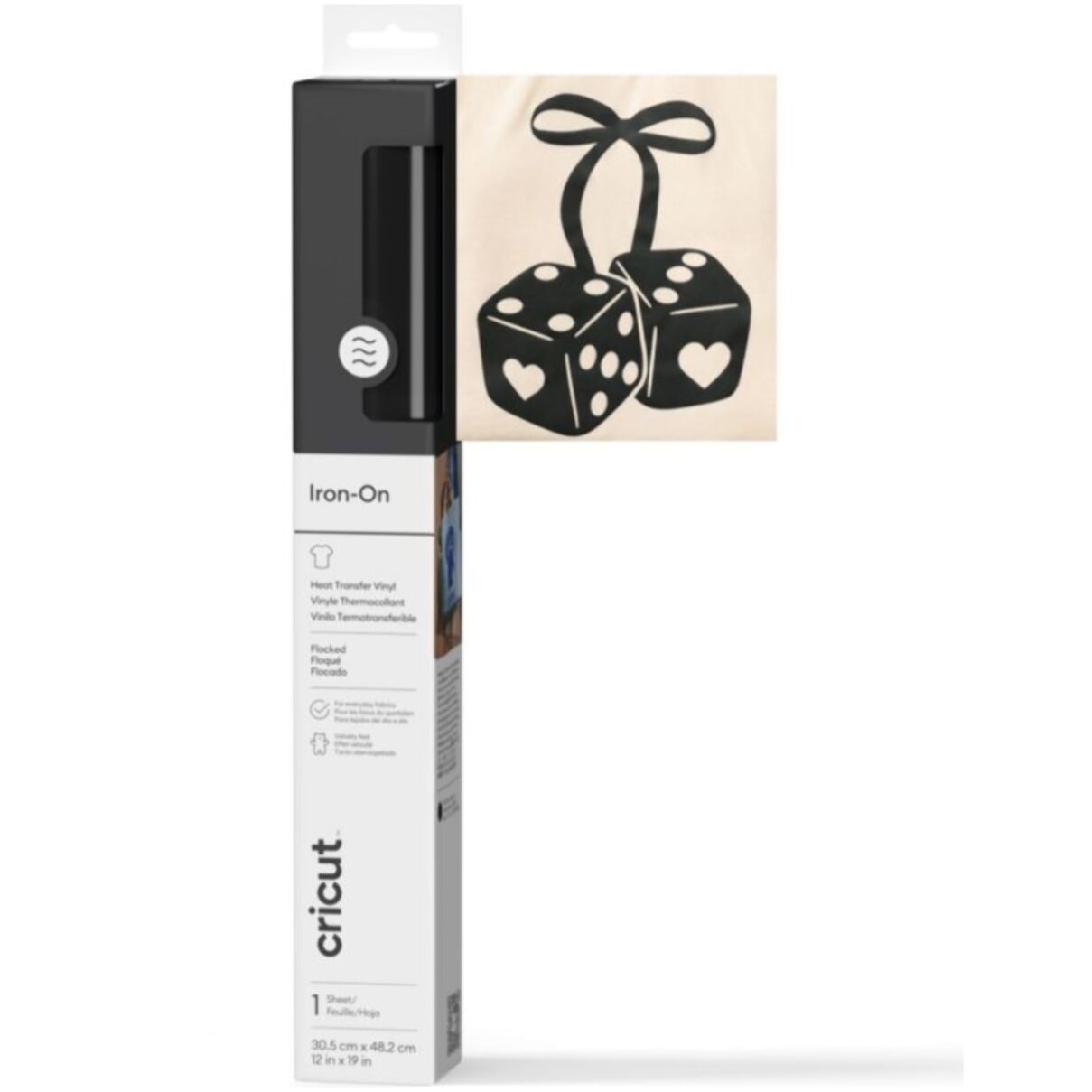 Accessoire CRICUT Flocked Iron On Black
