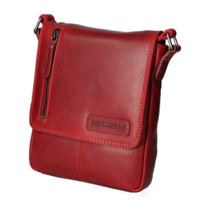 Borsa a tracolla da uomo In Vera pelle Made in Italy 20x22x6 cm