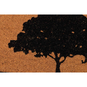 Felpudo Coco Antideslizante Arbol 60x2x40 Cm