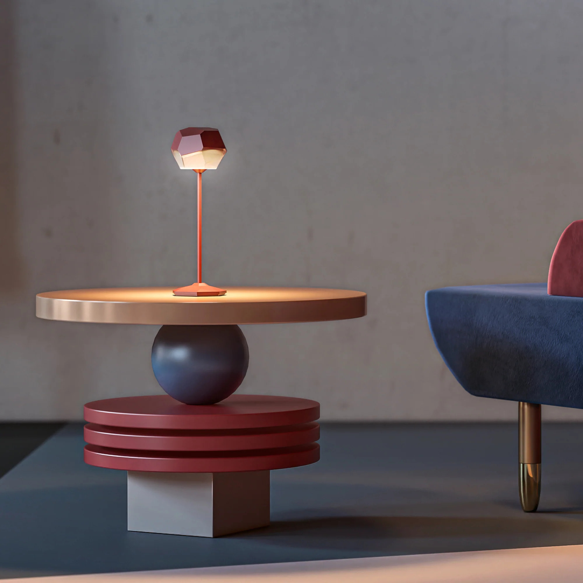 Lampe de table sans fil STONE H33CM