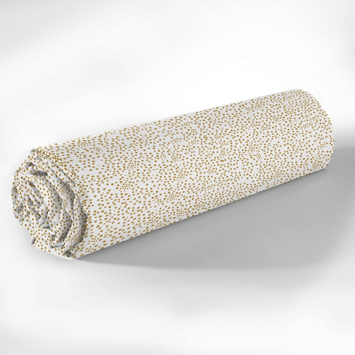 Drap housse coton 57 fils imprime alma