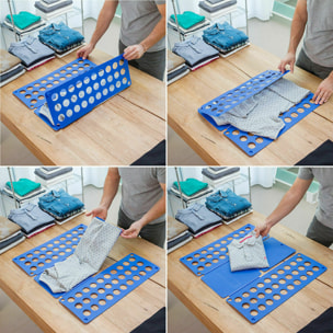 Pack Étendoir Pliant Vertical à Roulettes et Plieur de Linge InnovaGoods