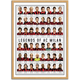 Affiche - Legends of AC Milan - Olivier Bourdereau