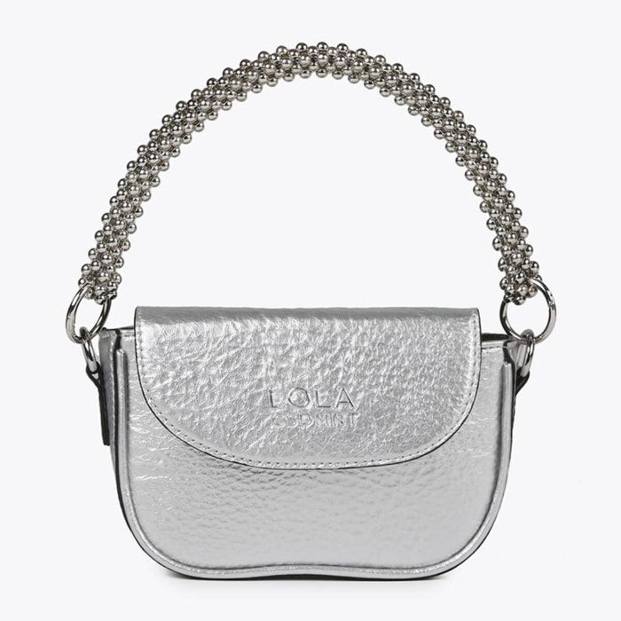 Mini borsa a tracolla metallizzata