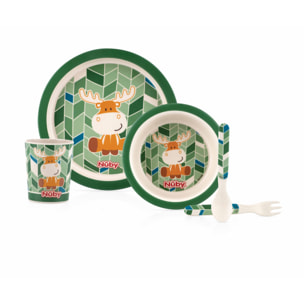 Set Pappa in bambù Alce by Nuby unisex Nuby