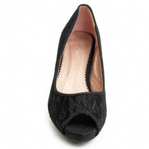 Zapato de tacón - Negro - Altura: 8 cm