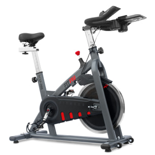 Bicicleta indoor FITFIU disco inercia 18kg pulsometro y soporte movil