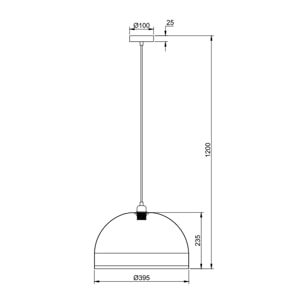 Lámpara de techo Suyen de Bambú, diametro 39,5 cm