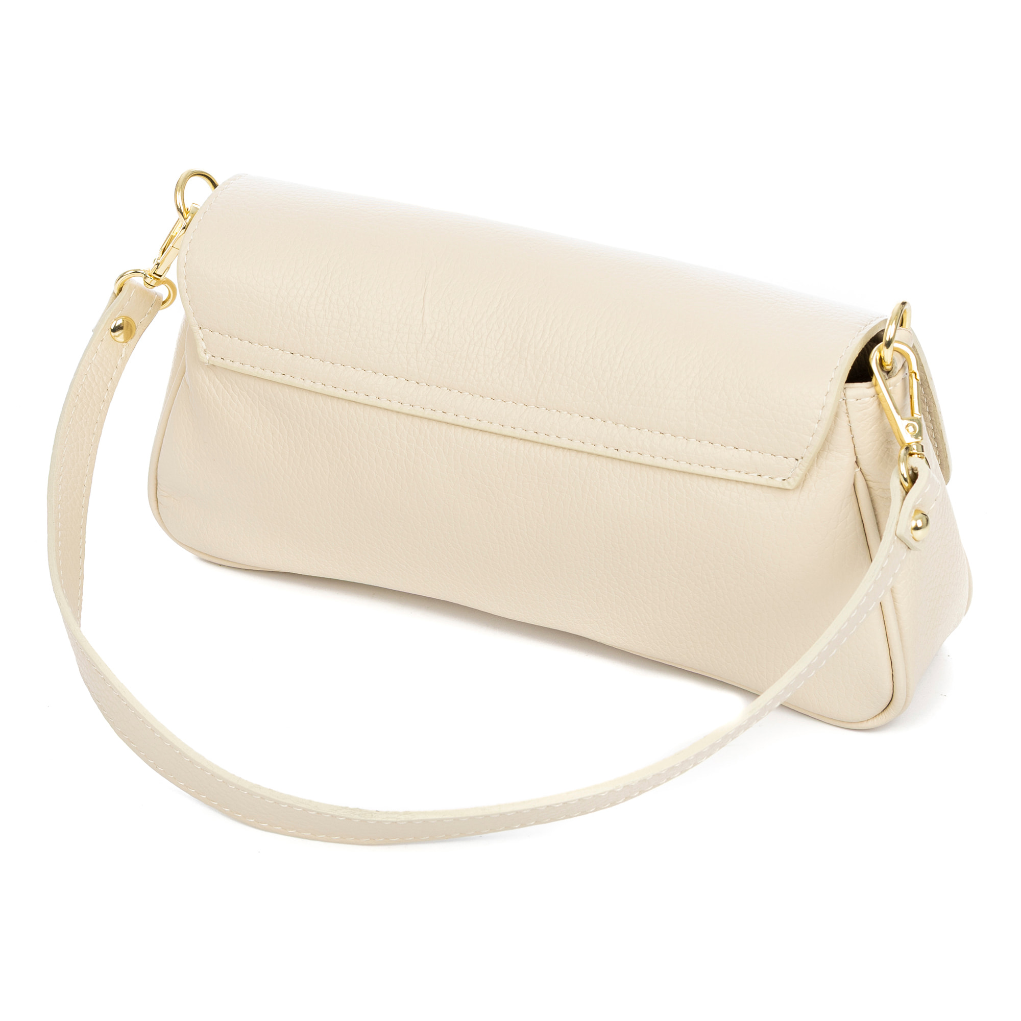 Borsa a tracolla Azzanello baguette donna. Vera pelle Dollaro