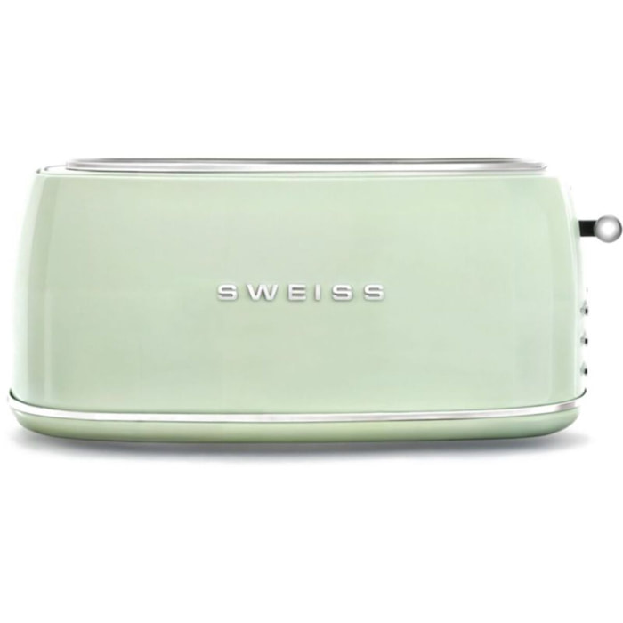 Grille-pain SWEISS + bouilloire vintage vert pack GRVKTL7