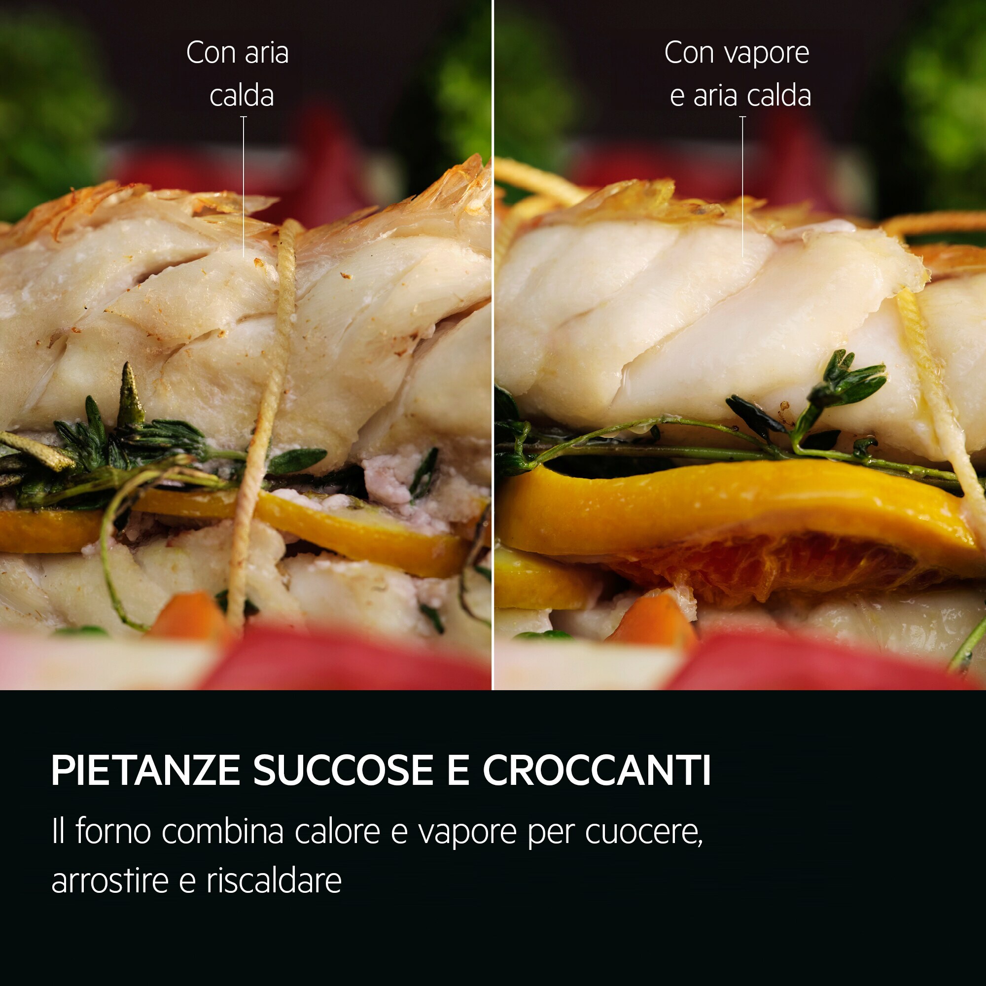 AEG Horno de vapor Serie 6000 SenseCook con SteamCrisp con Display LED Explore V7PBR521SB