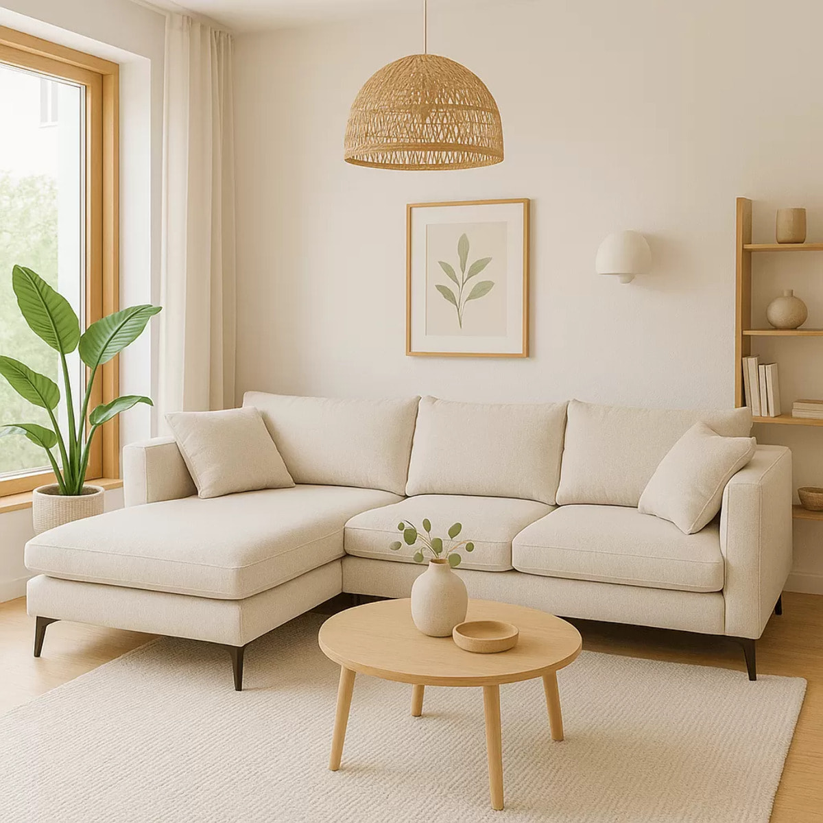 Canapé d'angle Jimmy crème Kare Design