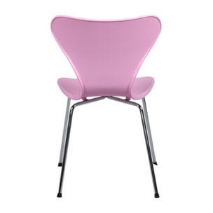 Chaise empilable design vintage avec piétement acier - ANZIO