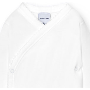 Body cruzado bebé manga corta algodón