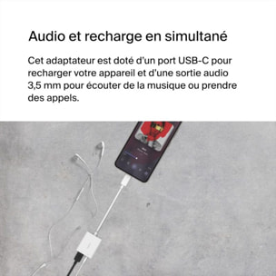Adaptateur USB C BELKIN USB-C vers USB-C/Jack 3.5mm
