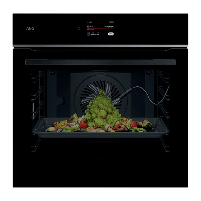 AEG Horno multifunción Serie 7000 MealAssist con Display CookSmart Touch 4,3 '', con WiFi TE8PB731AB